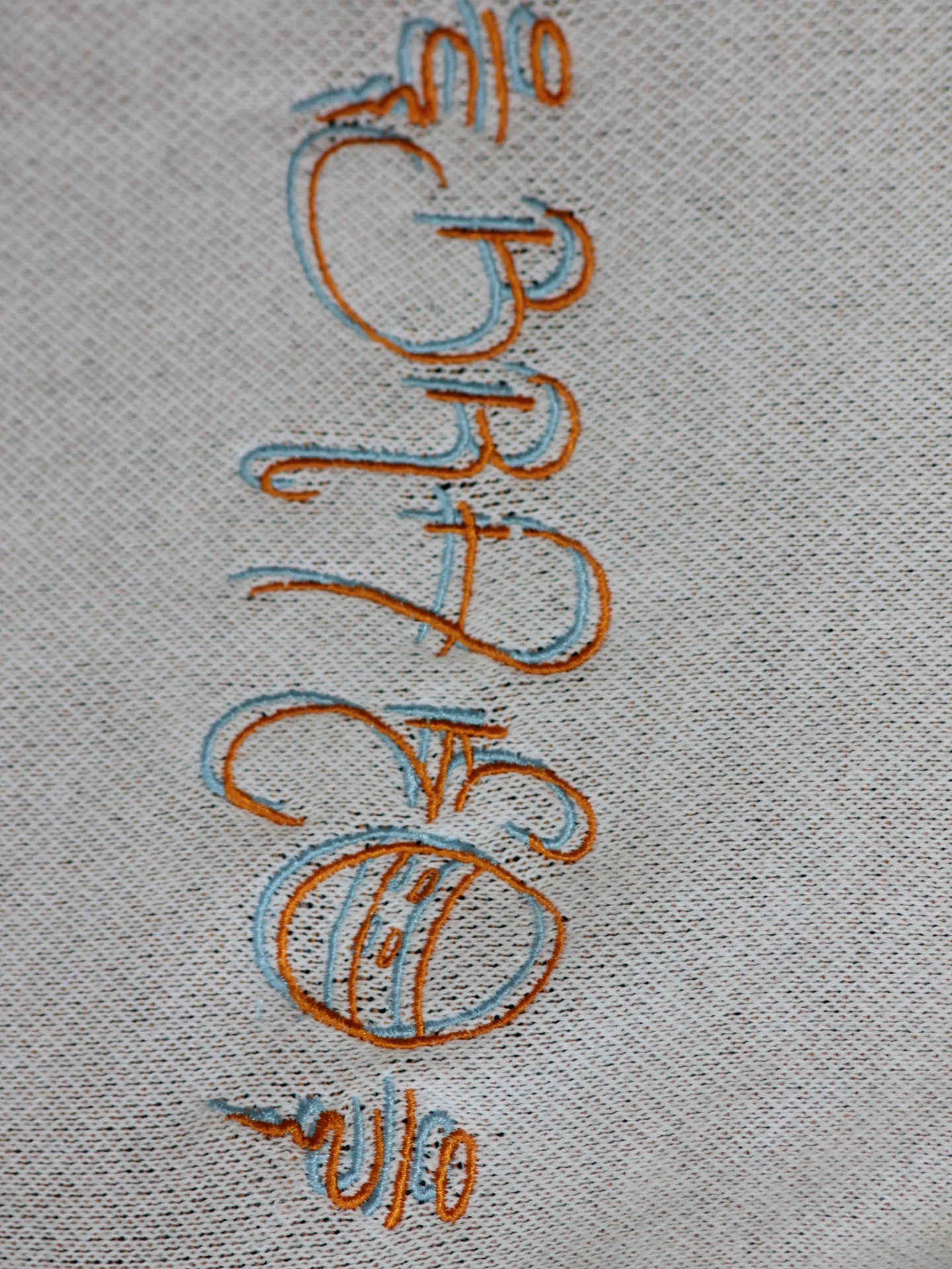 Graffiti-script BRAKO embroidery